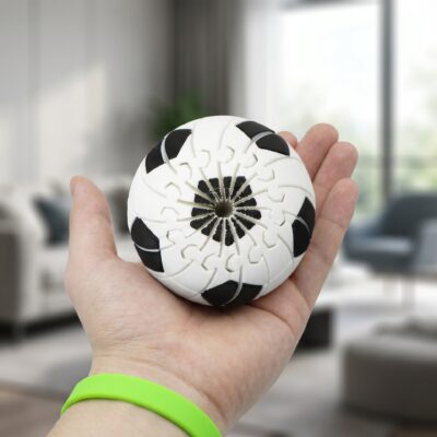 3D printed football slime stress ball